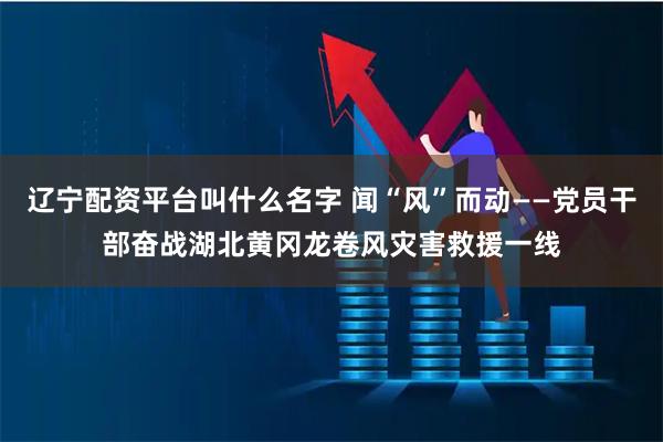 辽宁配资平台叫什么名字 闻“风”而动——党员干部奋战湖北黄冈龙卷风灾害救援一线